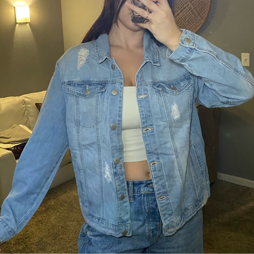Wax Jean Blue Basic Denim Jean Jacket